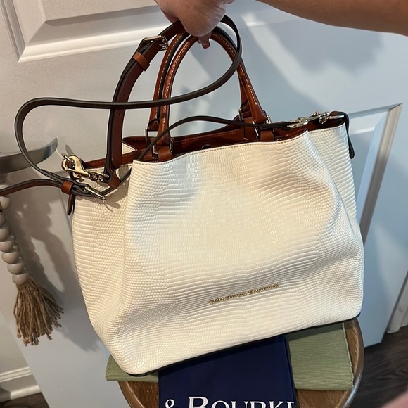 Handbag Embossed Lizard Small Barlow Leather Dooney And Bourke